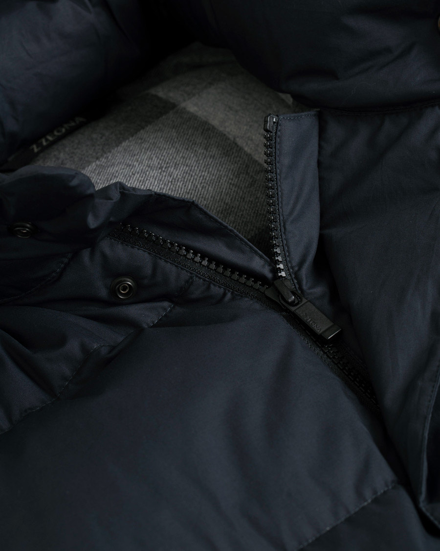 Herr | Jackor | Z Zegna | Techno Cotton Ultra Down Jacket Black