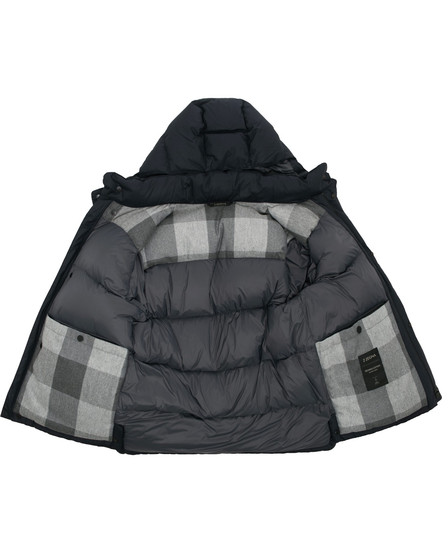 Herr | Jackor | Z Zegna | Techno Cotton Ultra Down Jacket Black