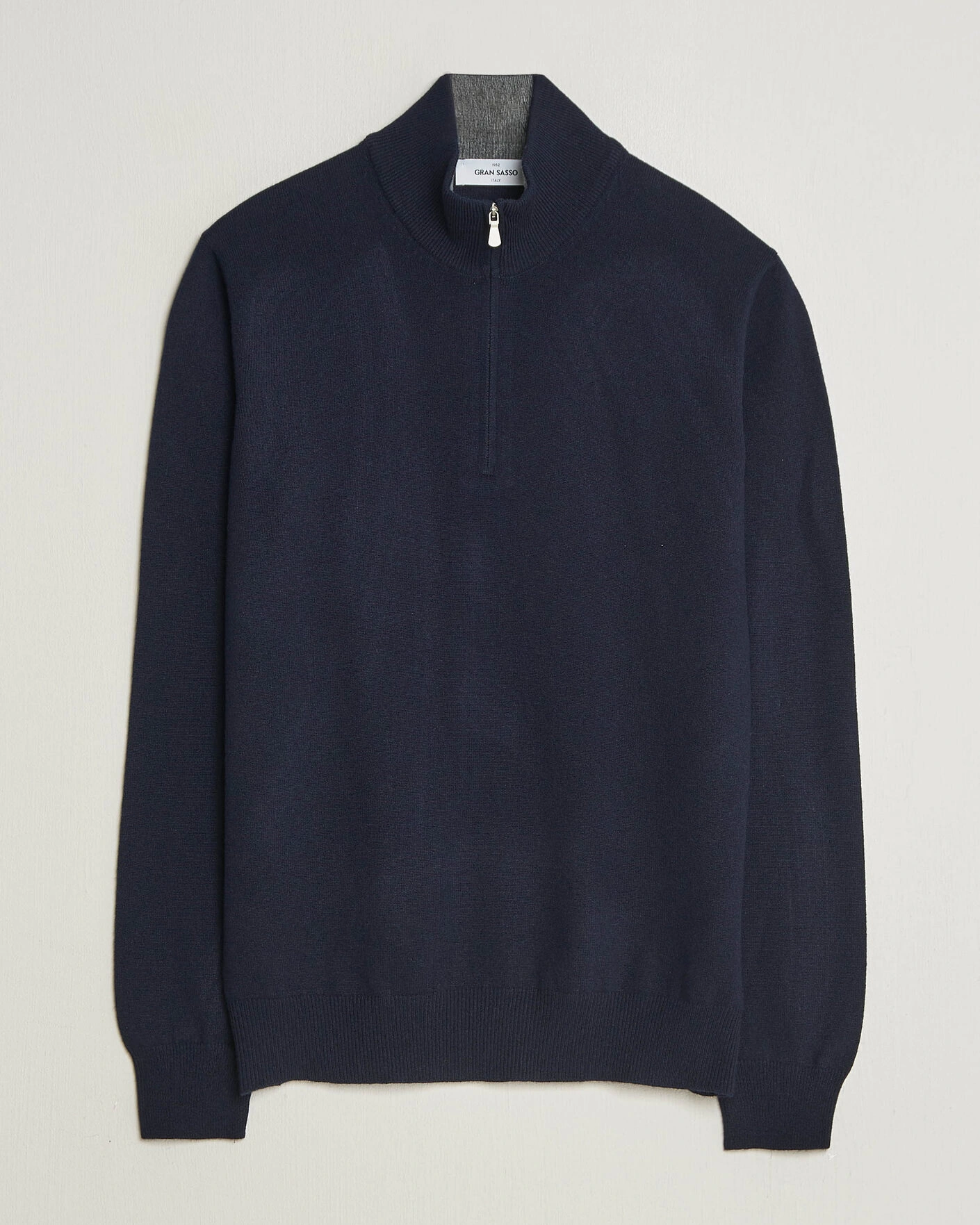 Herr | Tröjor | Gran Sasso | Wool/Cashmere Half Zip Navy