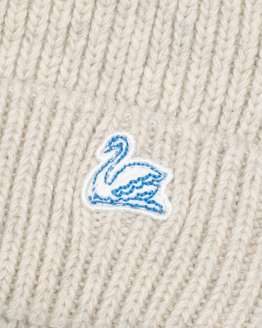 Herr | Merz b. Schwanen Recycled Wool Beanie Grey Melange | Merz b. Schwanen | Recycled Wool Beanie Grey Melange
