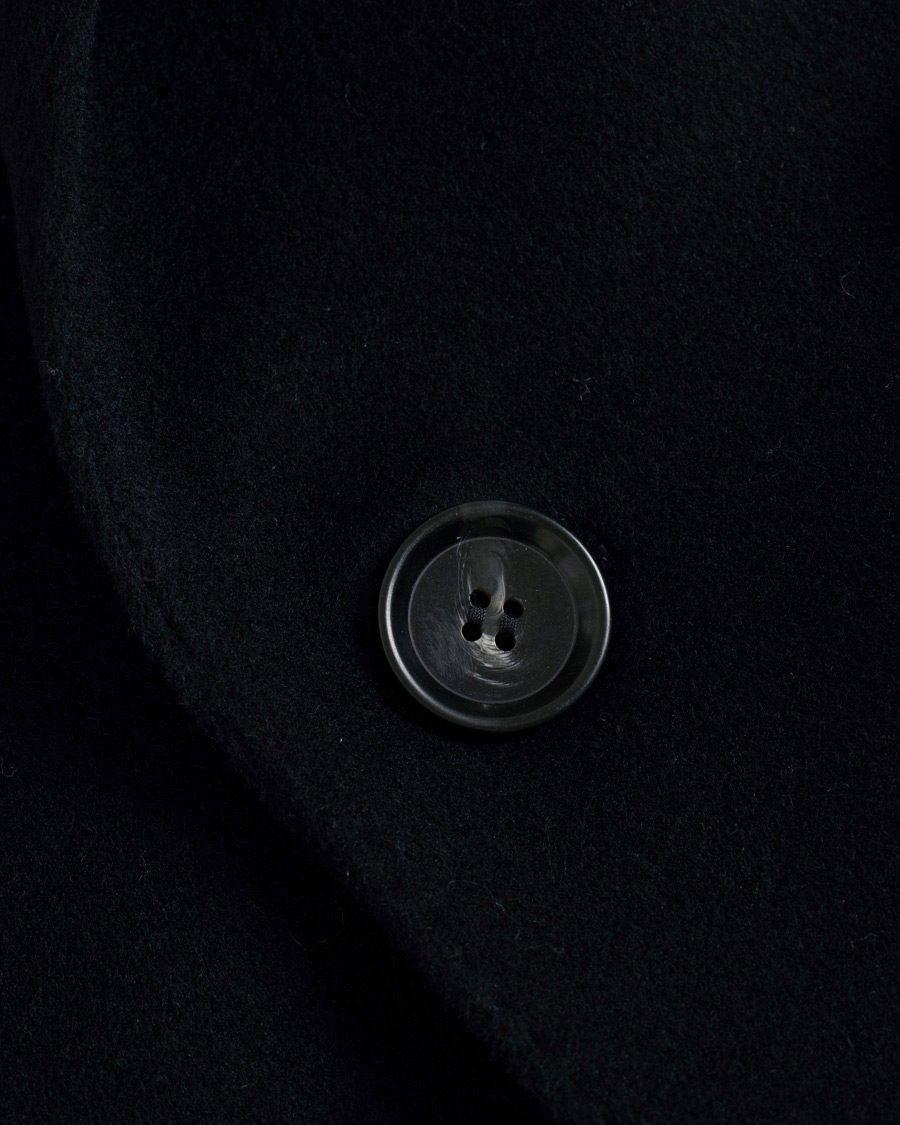 Herr | Jackor | Oscar Jacobson | Sebastian Wool/Cashmere Double Breasted Coat Navy