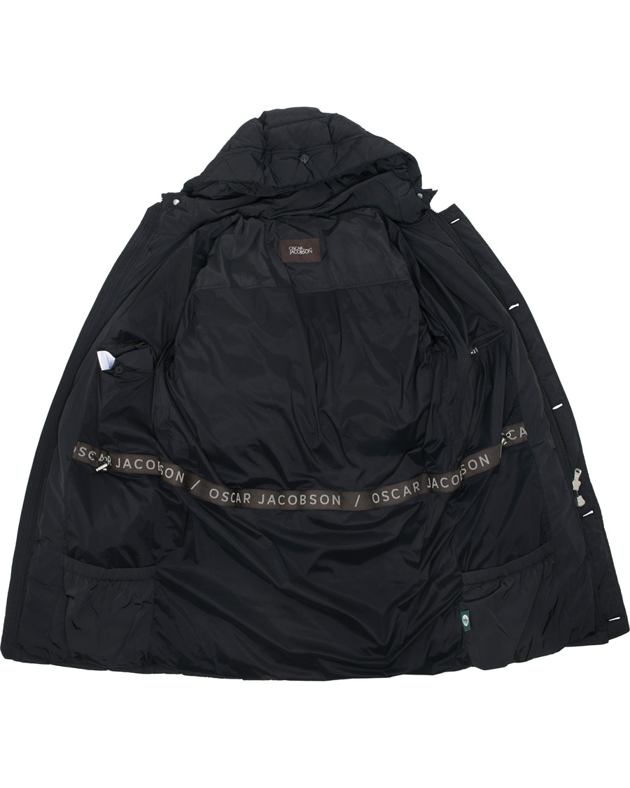 Herr | Jackor | Oscar Jacobson | Clayton Lightweight Puffer Coat Black