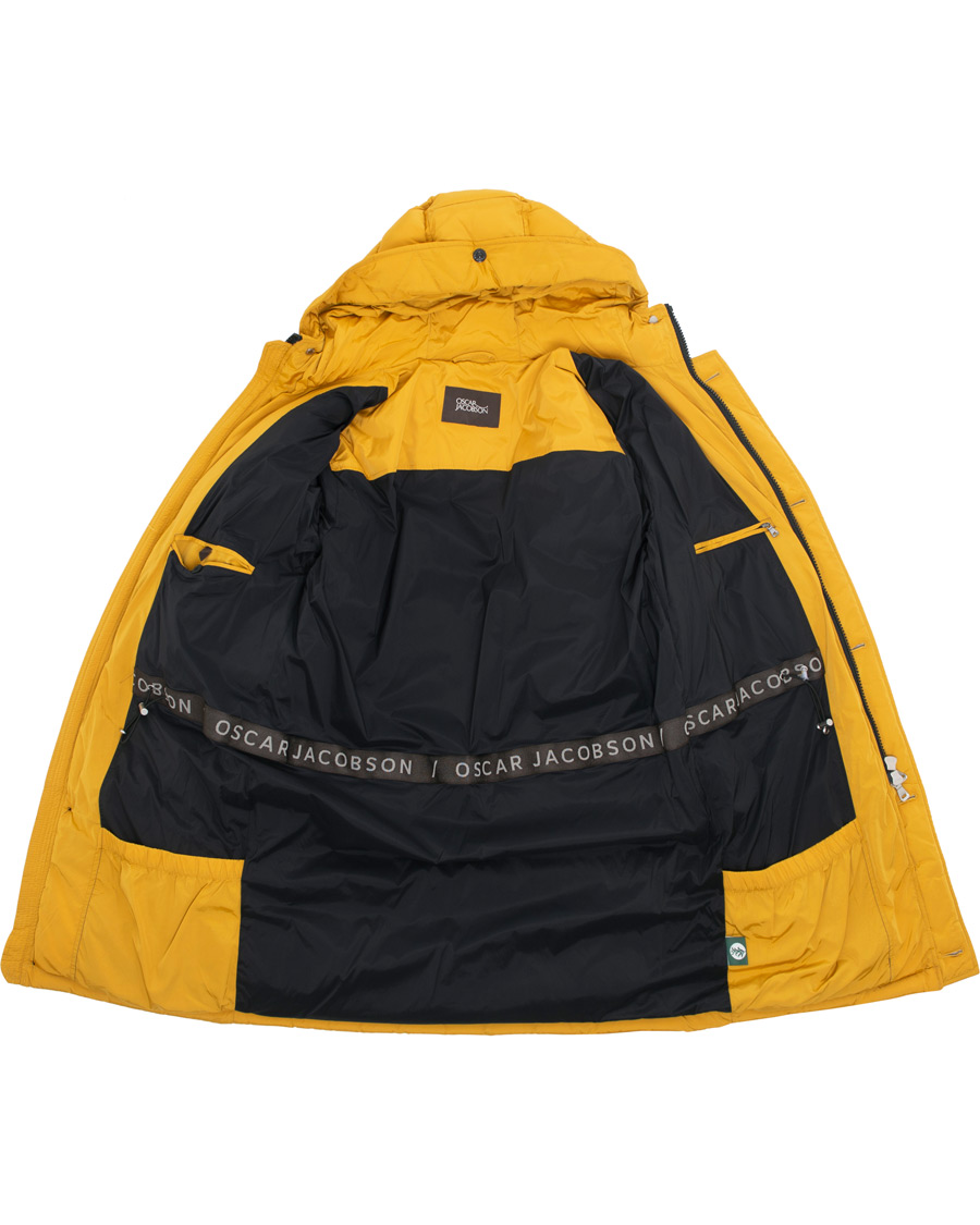 Herr | Jackor | Oscar Jacobson | Clayton Lightweight Puffer Coat Yellow