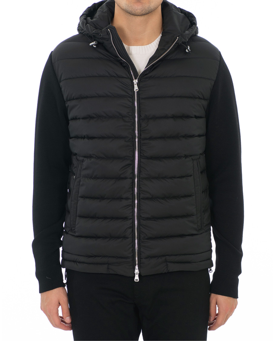 Oscar Jacobson Radius Down hooded Hybrid Jacket Black