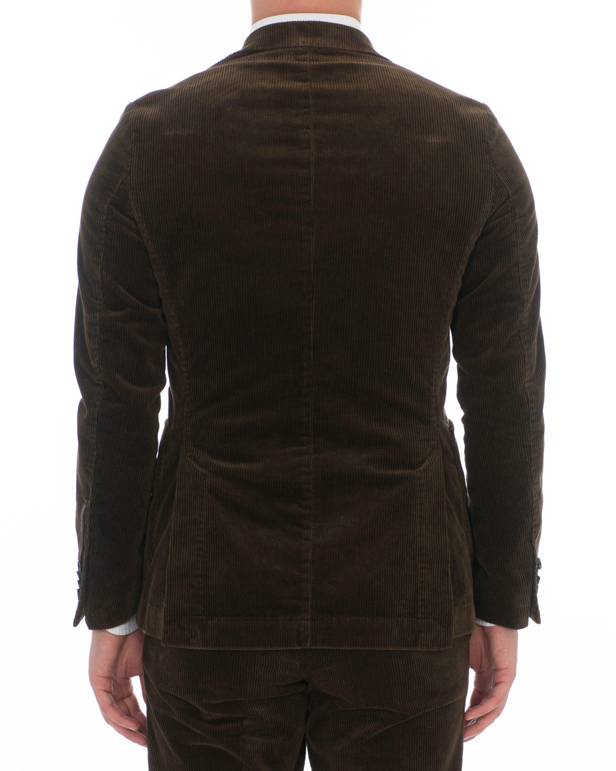 Herr | Kavajer | Oscar Jacobson | Einar Patch Pocket Corduroy Blazer Tobacco