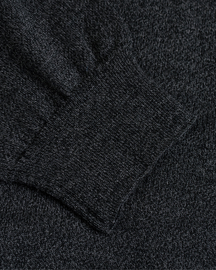 Herr | Tröjor | Oscar Jacobson | Cole Extra Fine Merino Rollneck Dark Grey