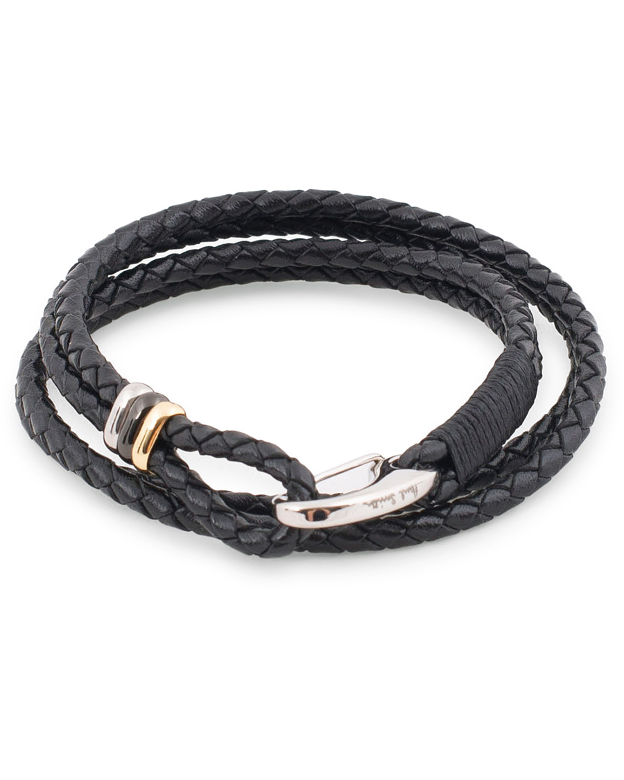 Herr | Paul Smith Leather Wrap Bracelet Black | Paul Smith | Leather Wrap Bracelet Black