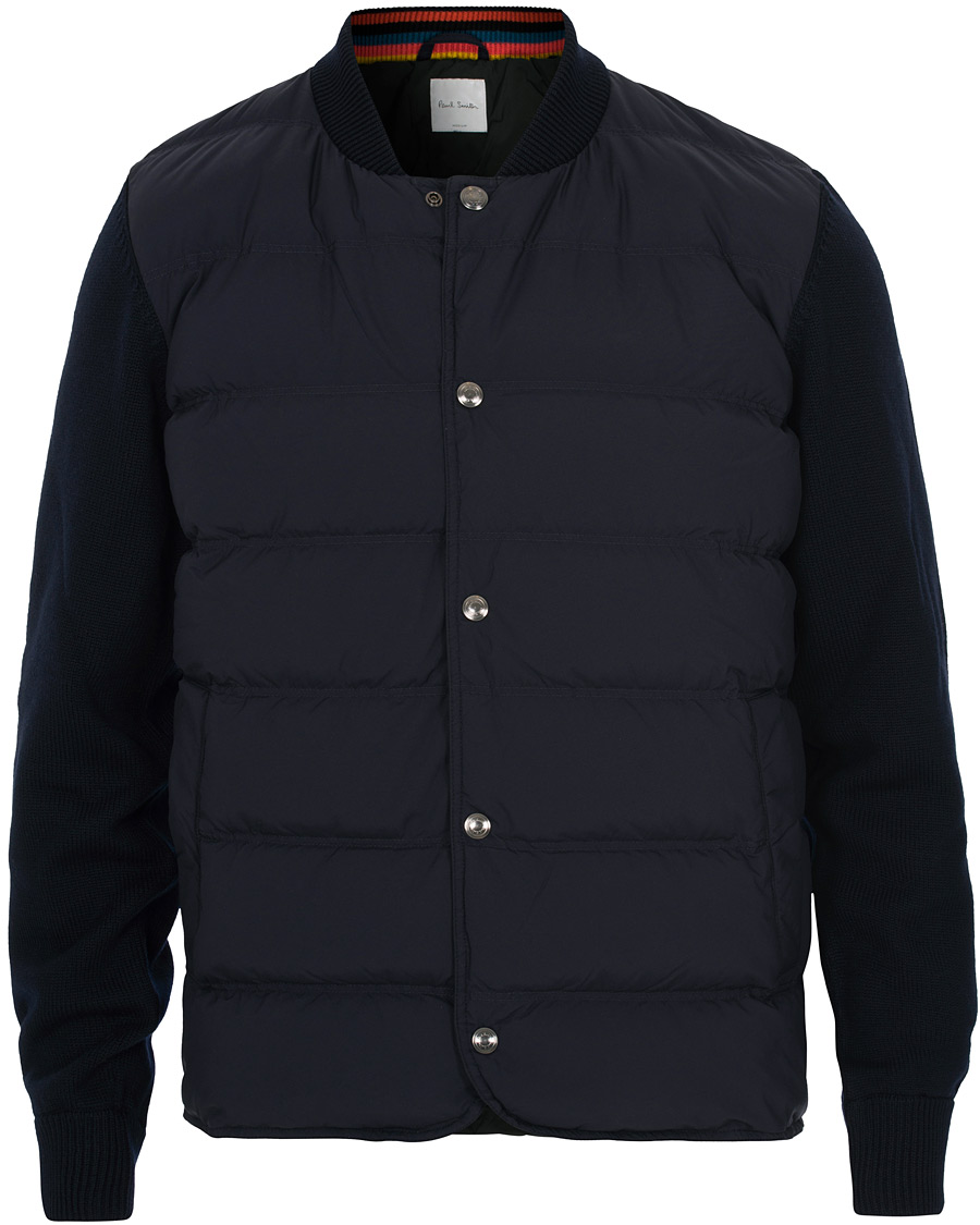 Herr | Jackor | Paul Smith | Hybrid Down Bomber Jacket Navy