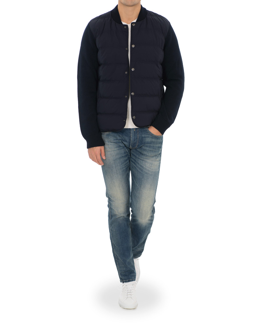 Herr | Jackor | Paul Smith | Hybrid Down Bomber Jacket Navy