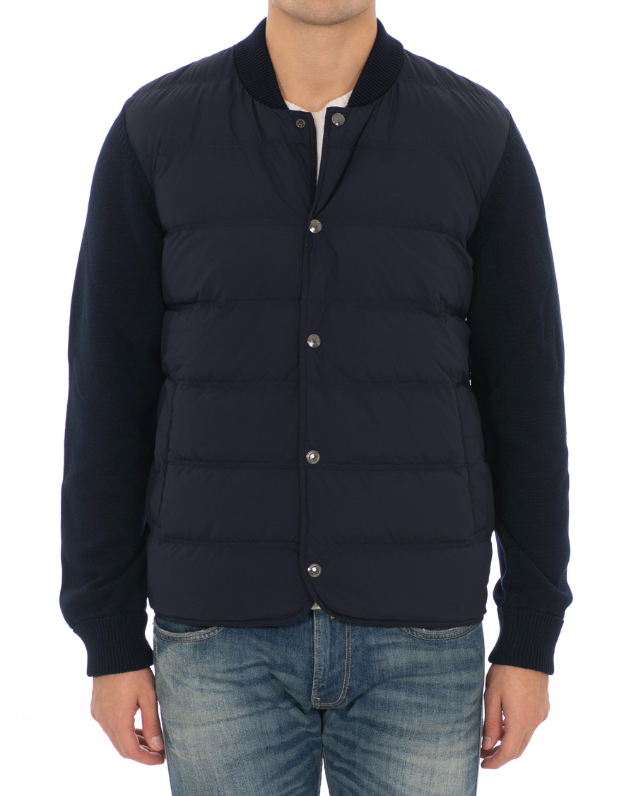 Herr | Jackor | Paul Smith | Hybrid Down Bomber Jacket Navy