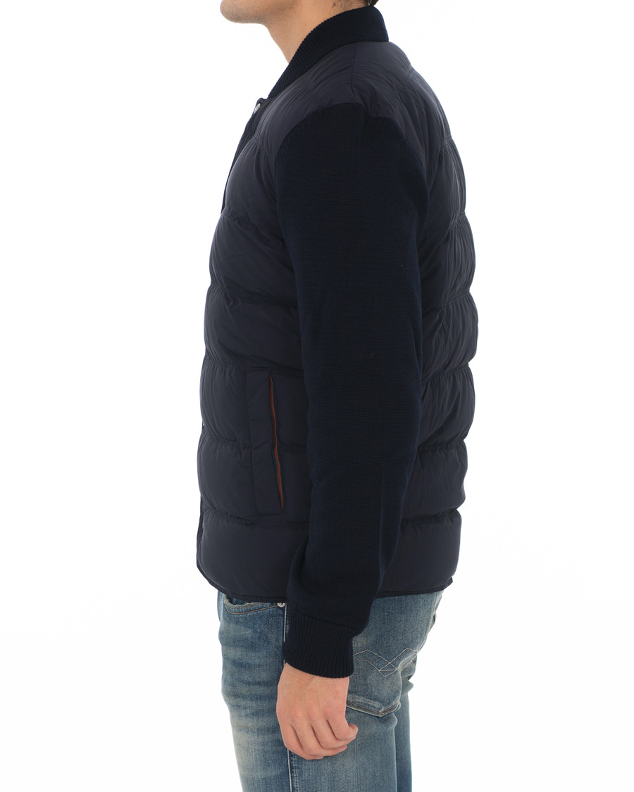Herr | Jackor | Paul Smith | Hybrid Down Bomber Jacket Navy