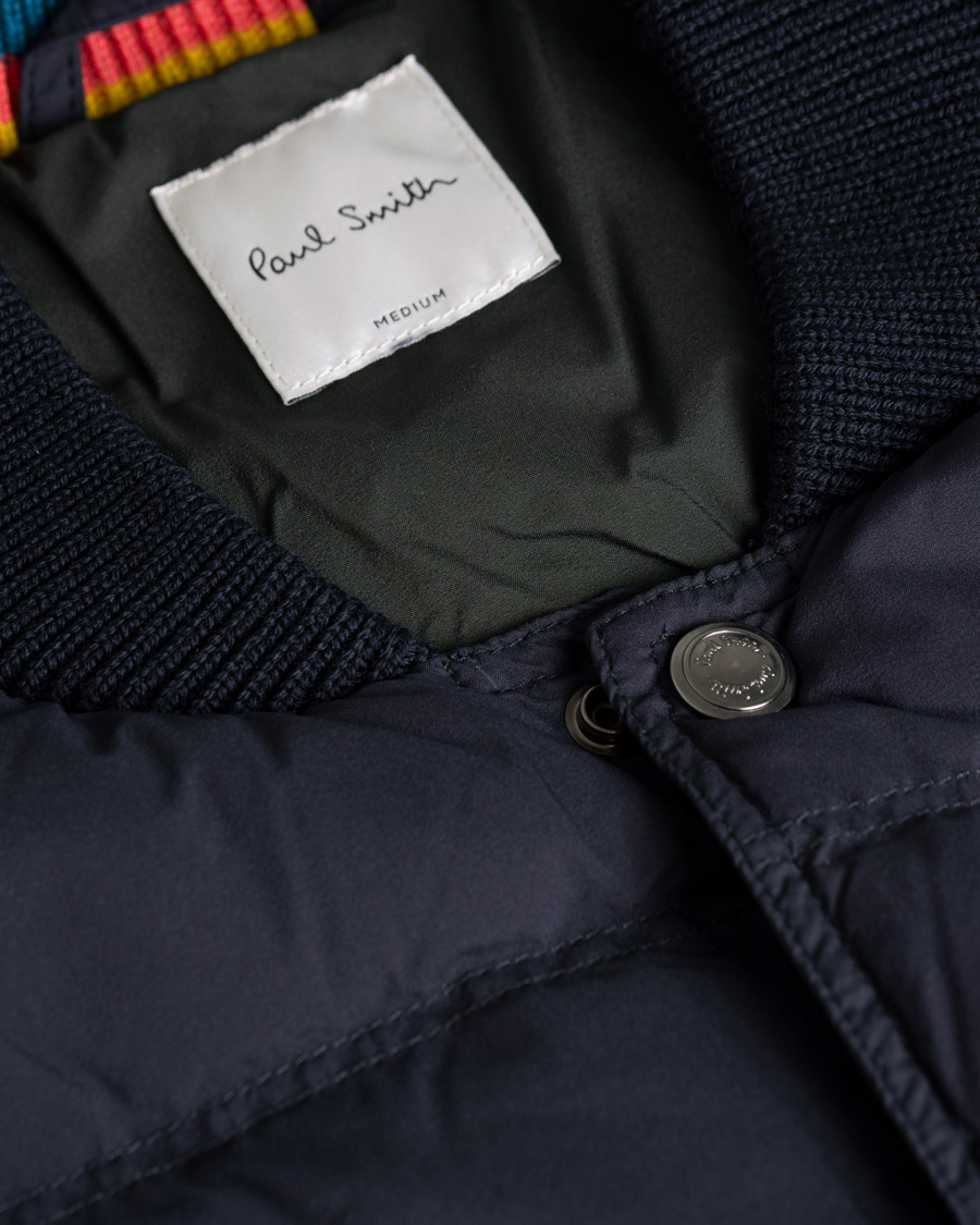 Herr | Jackor | Paul Smith | Hybrid Down Bomber Jacket Navy