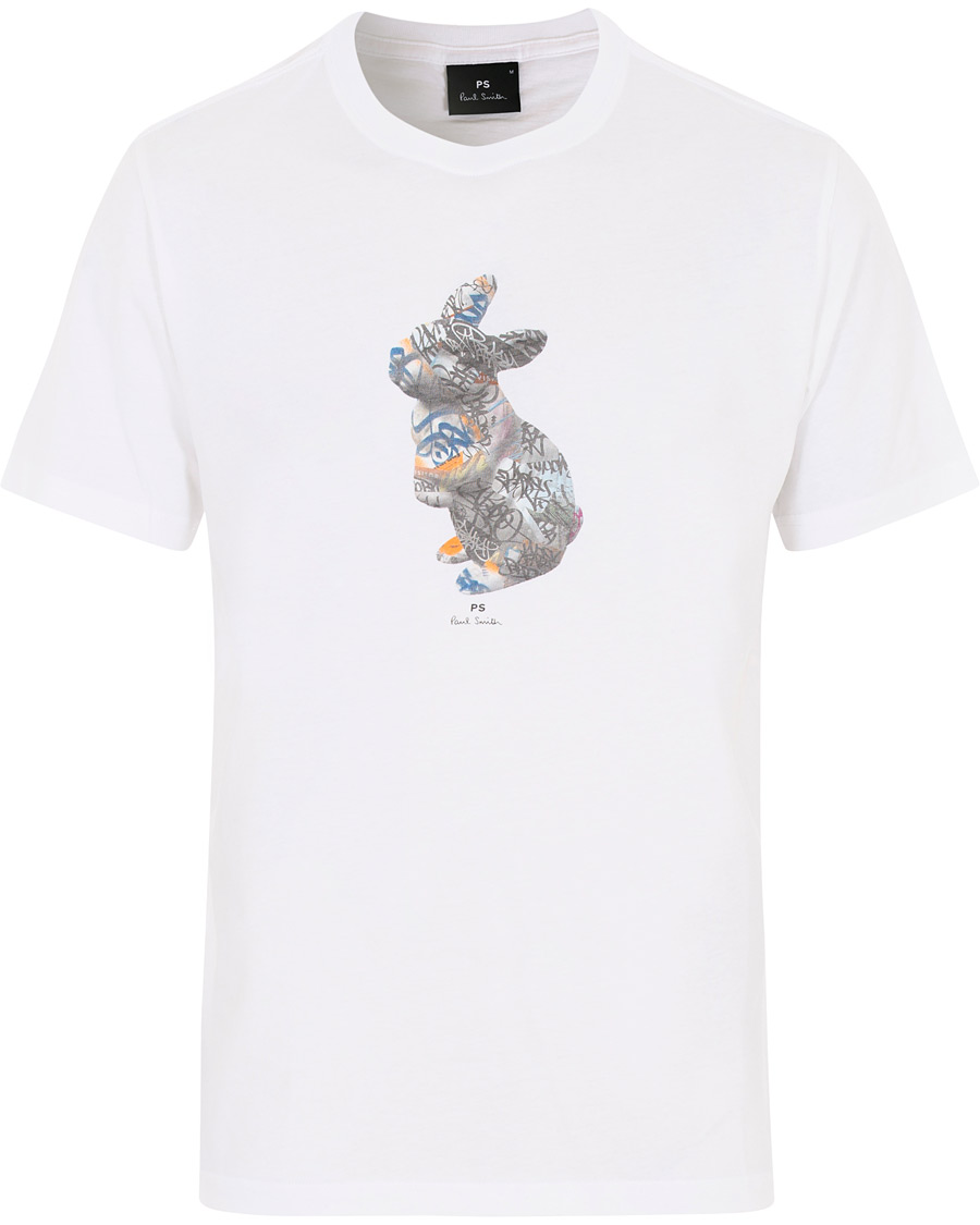 Herr | T-Shirts | PS Paul Smith | Regular Fit Printed Rabbit Tee White