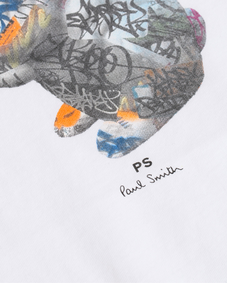 Herr | T-Shirts | PS Paul Smith | Regular Fit Printed Rabbit Tee White