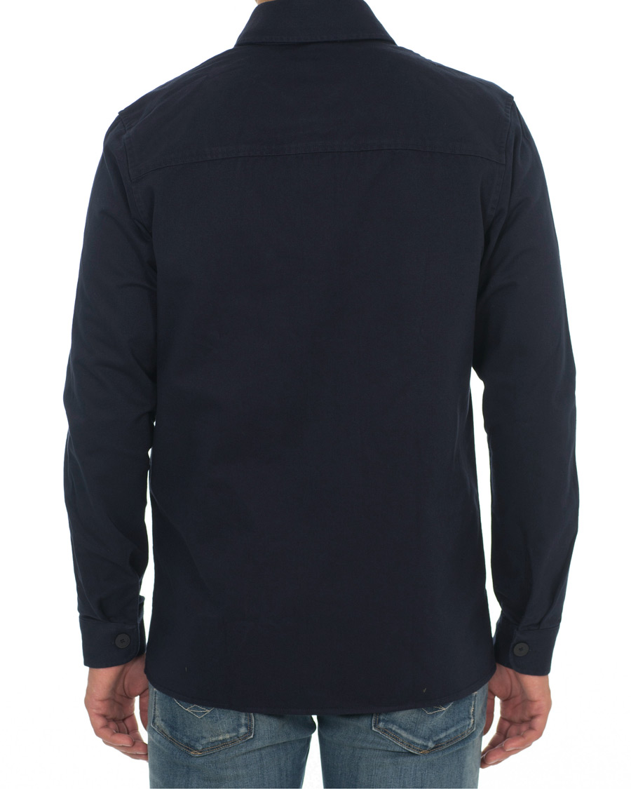Herr | Skjortor | Samsøe Samsøe | Samsøe & Samsøe Waltones Cotton Overshirt Night Sky