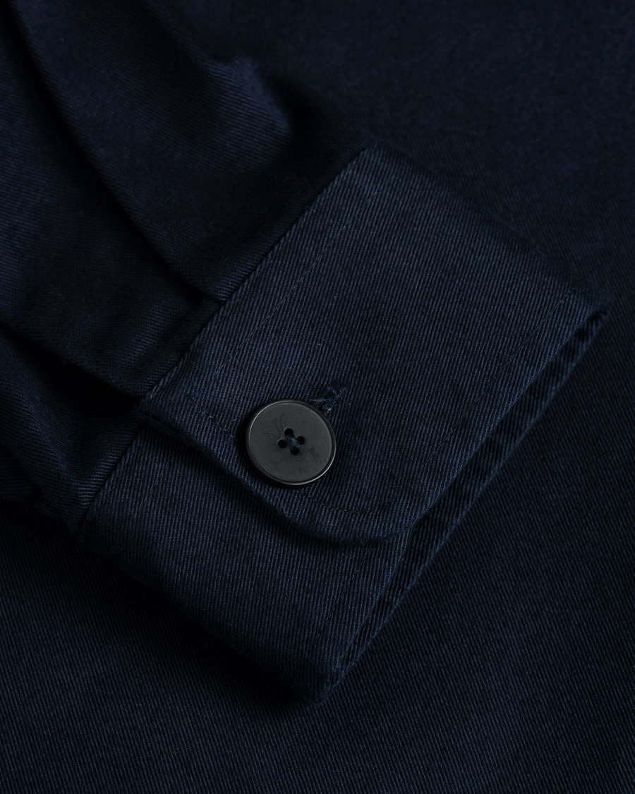 Herr | Skjortor | Samsøe Samsøe | Samsøe & Samsøe Waltones Cotton Overshirt Night Sky
