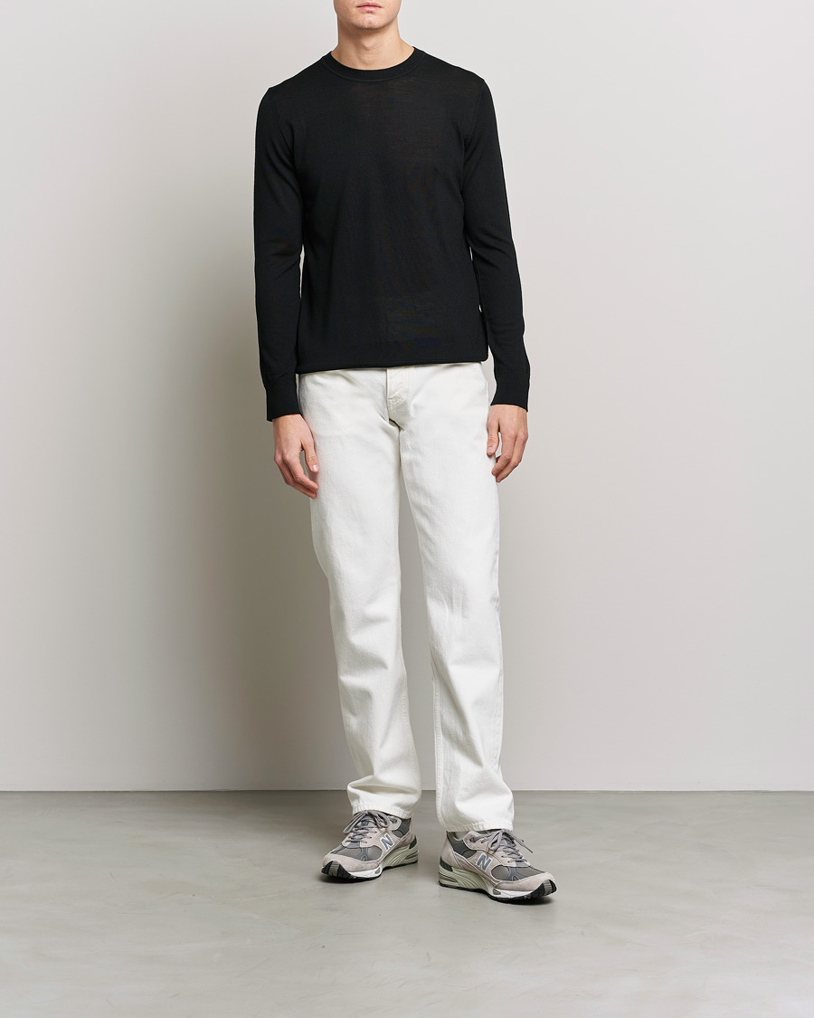 Herr | Tröjor | Samsøe Samsøe | Flemming Superfine Merino Wool Crew Neck Black