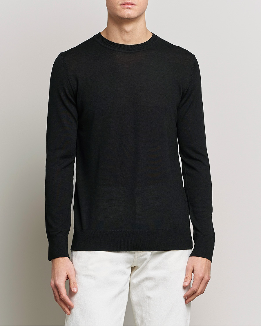 Herr | Avdelningar | Samsøe Samsøe | Flemming Superfine Merino Wool Crew Neck Black