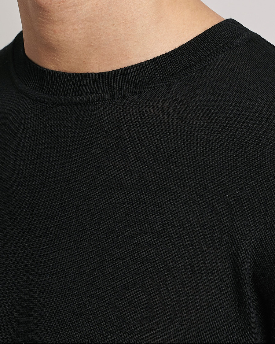 Herr | Tröjor | Samsøe Samsøe | Flemming Superfine Merino Wool Crew Neck Black