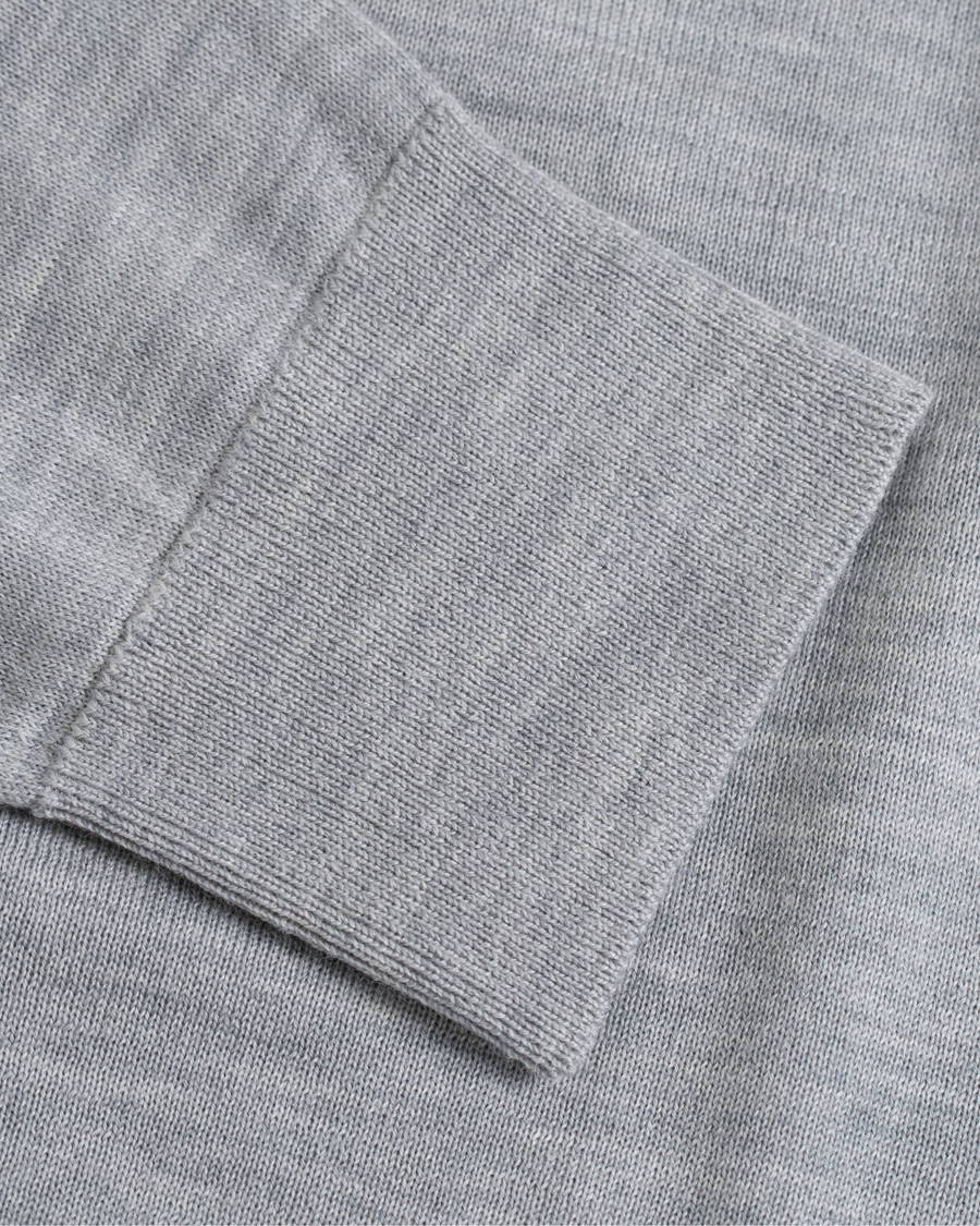 Herr | Tröjor | Samsøe Samsøe | Samsøe & Samsøe Flemming Superfine Merino Wool Crew Neck Grey Mel