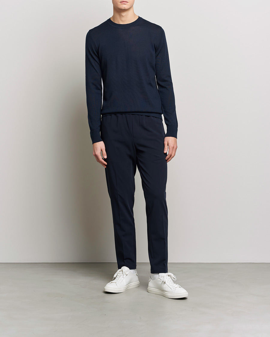 Herr | Tröjor | Samsøe Samsøe | Flemming Superfine Merino Wool Crew Neck Night Sky