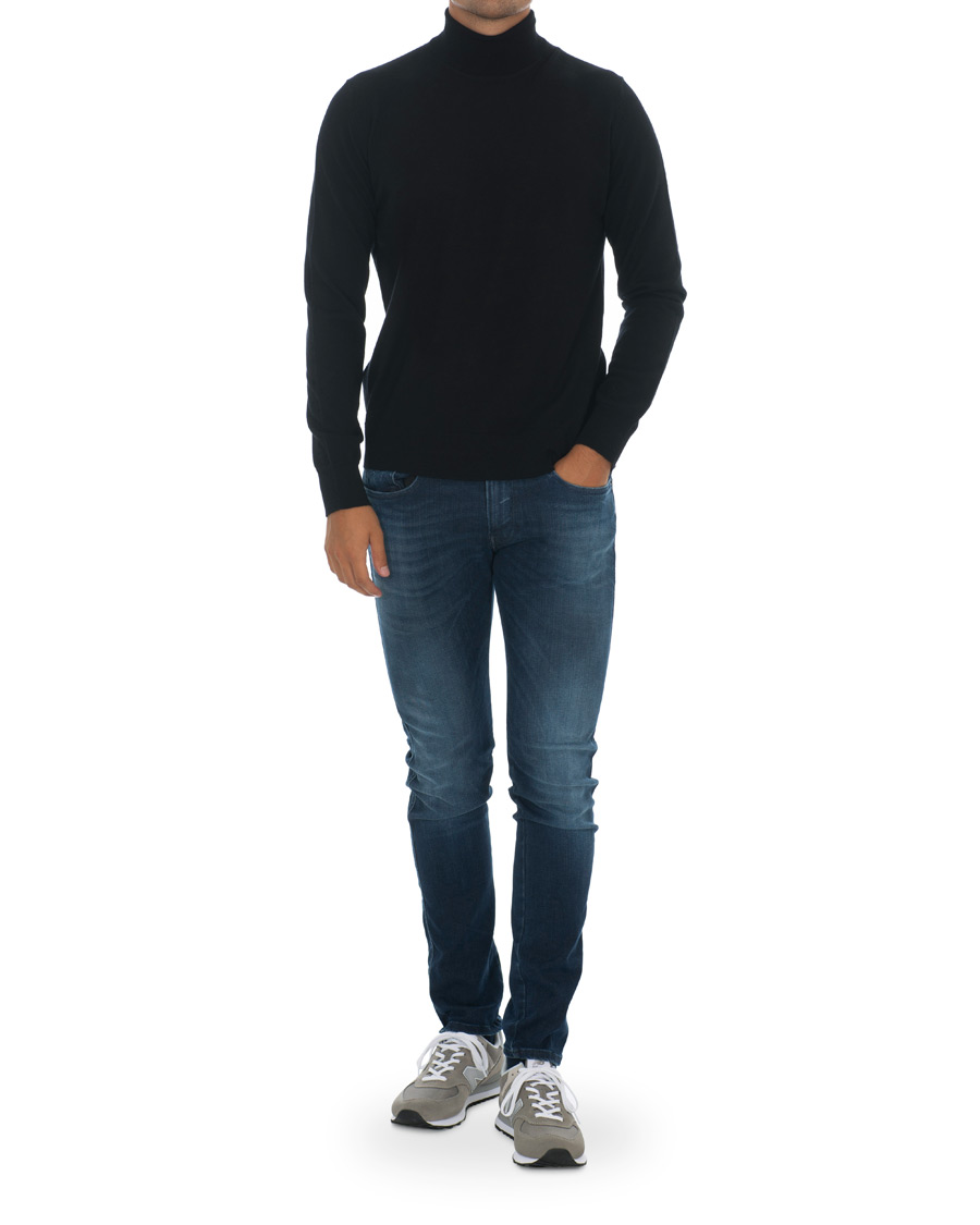 Herr | Tröjor | Samsøe Samsøe | Samsøe & Samsøe Flemming Superfine Merino Wool Roll Neck Black