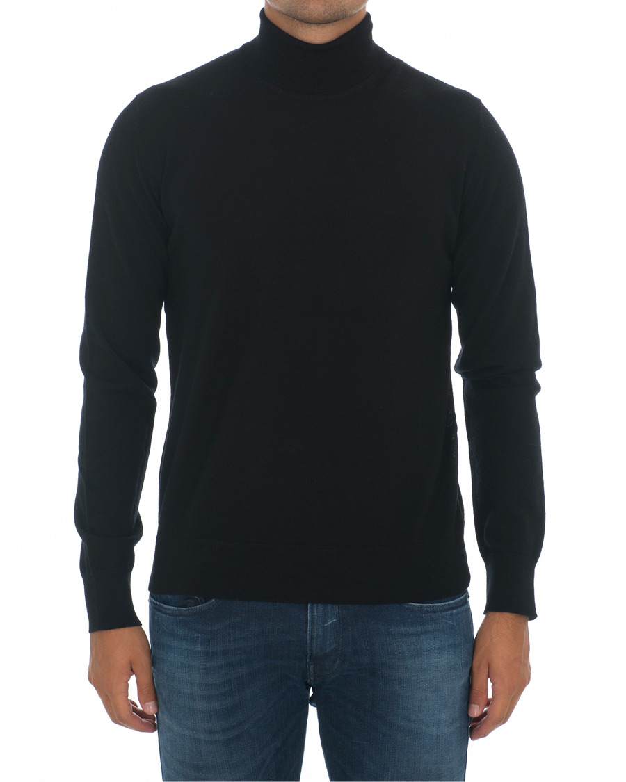 Herr | Tröjor | Samsøe Samsøe | Samsøe & Samsøe Flemming Superfine Merino Wool Roll Neck Black