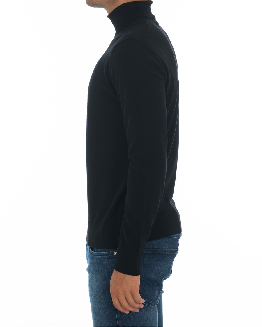 Herr | Tröjor | Samsøe Samsøe | Samsøe & Samsøe Flemming Superfine Merino Wool Roll Neck Black