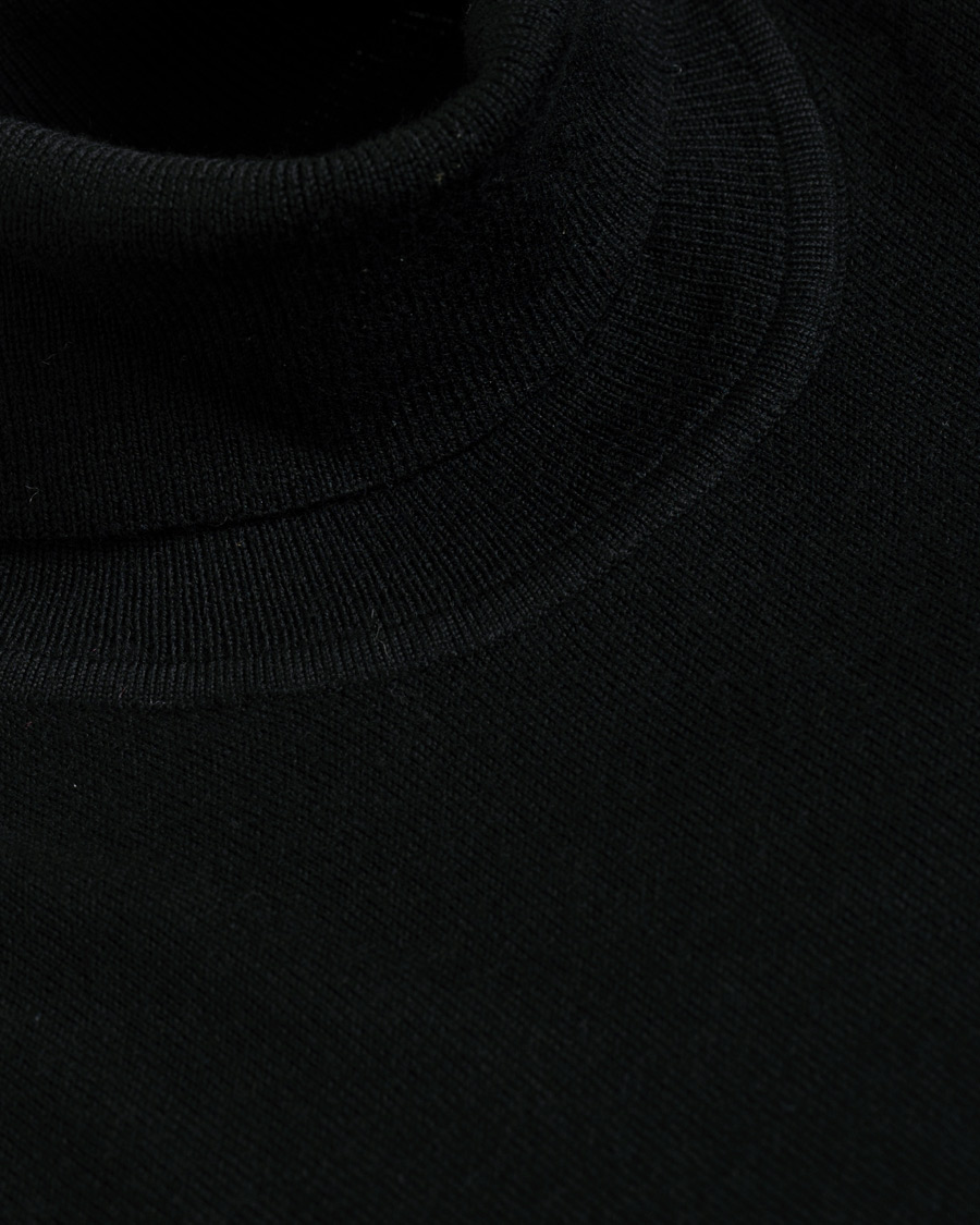 Herr | Tröjor | Samsøe Samsøe | Samsøe & Samsøe Flemming Superfine Merino Wool Roll Neck Black