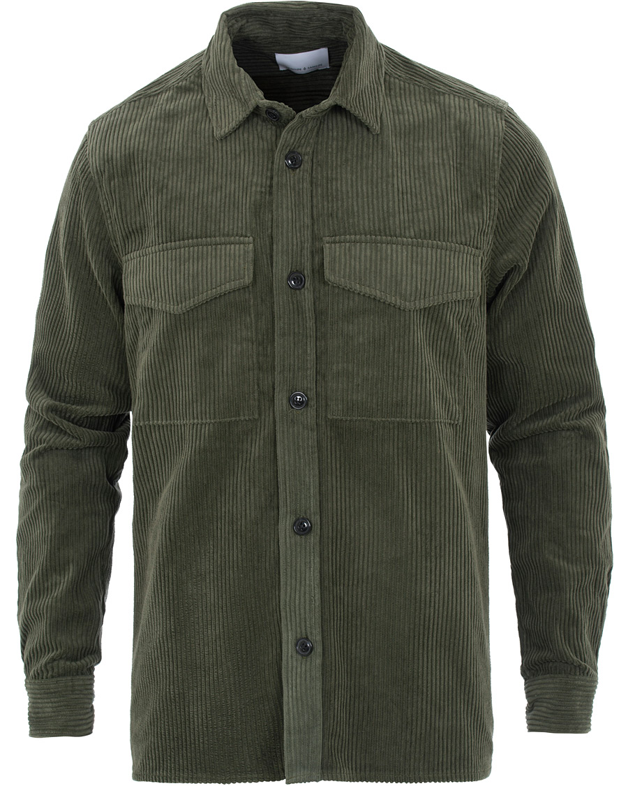 Herr | Skjortor | Samsøe Samsøe | Samsøe & Samsøe Waltones Corduroy Overshirt Deep Depths