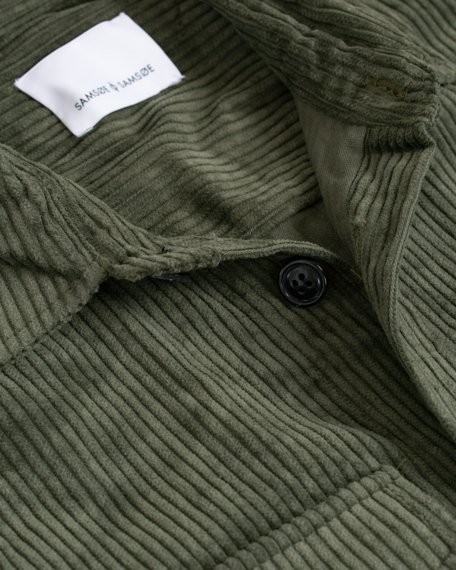 Herr | Skjortor | Samsøe Samsøe | Samsøe & Samsøe Waltones Corduroy Overshirt Deep Depths