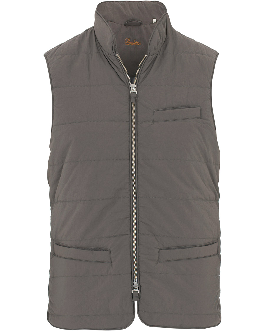 Herr | Jackor | Stenströms | Soft Quilted Nylon Vest Grey