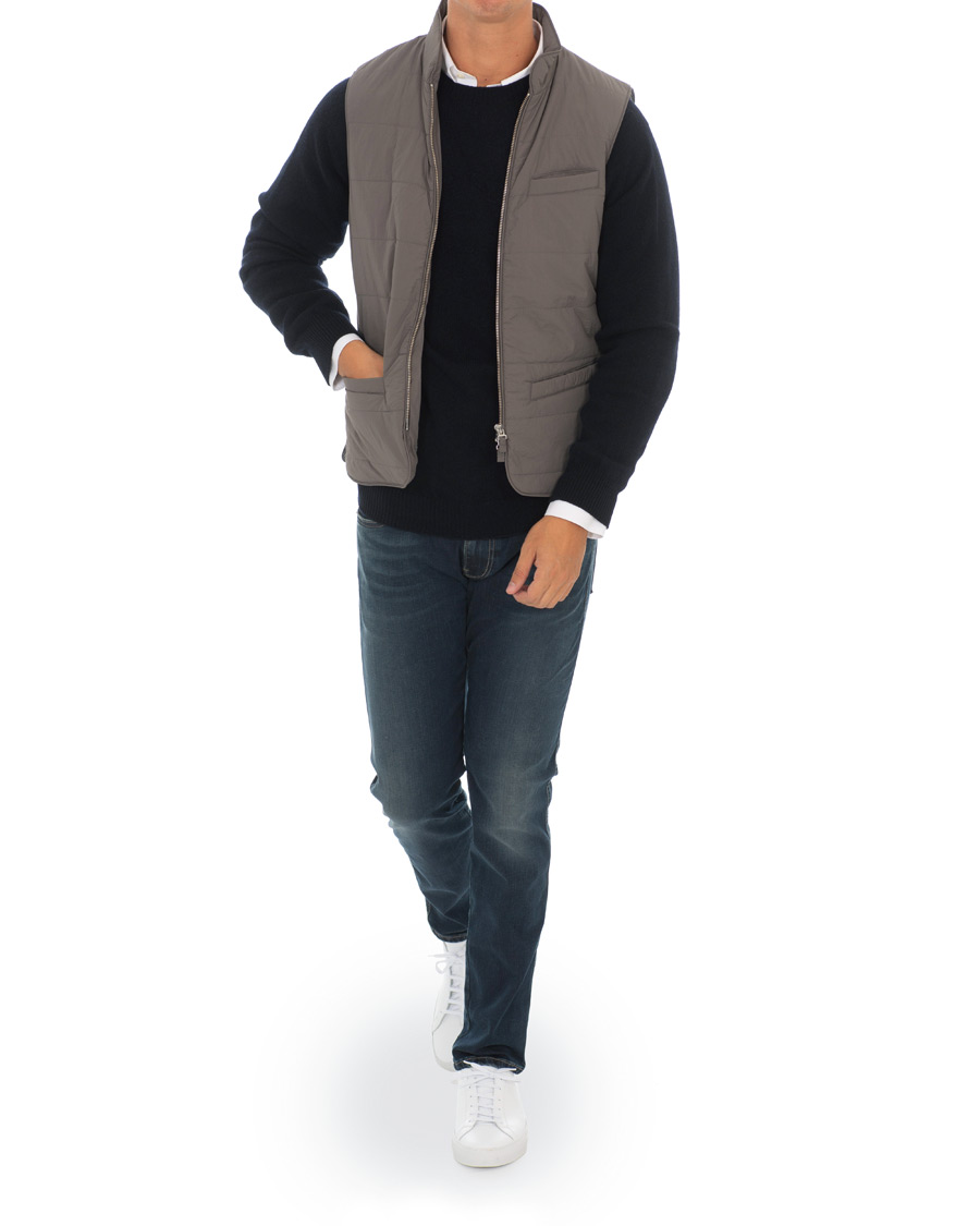 Herr | Jackor | Stenströms | Soft Quilted Nylon Vest Grey