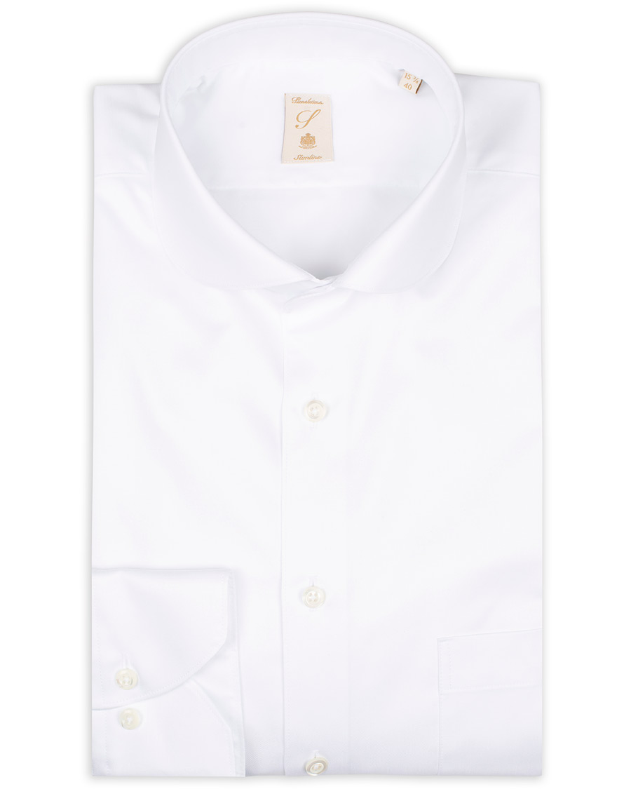Herr | Skjortor | Stenströms | Slimline Club Collar Shirt White