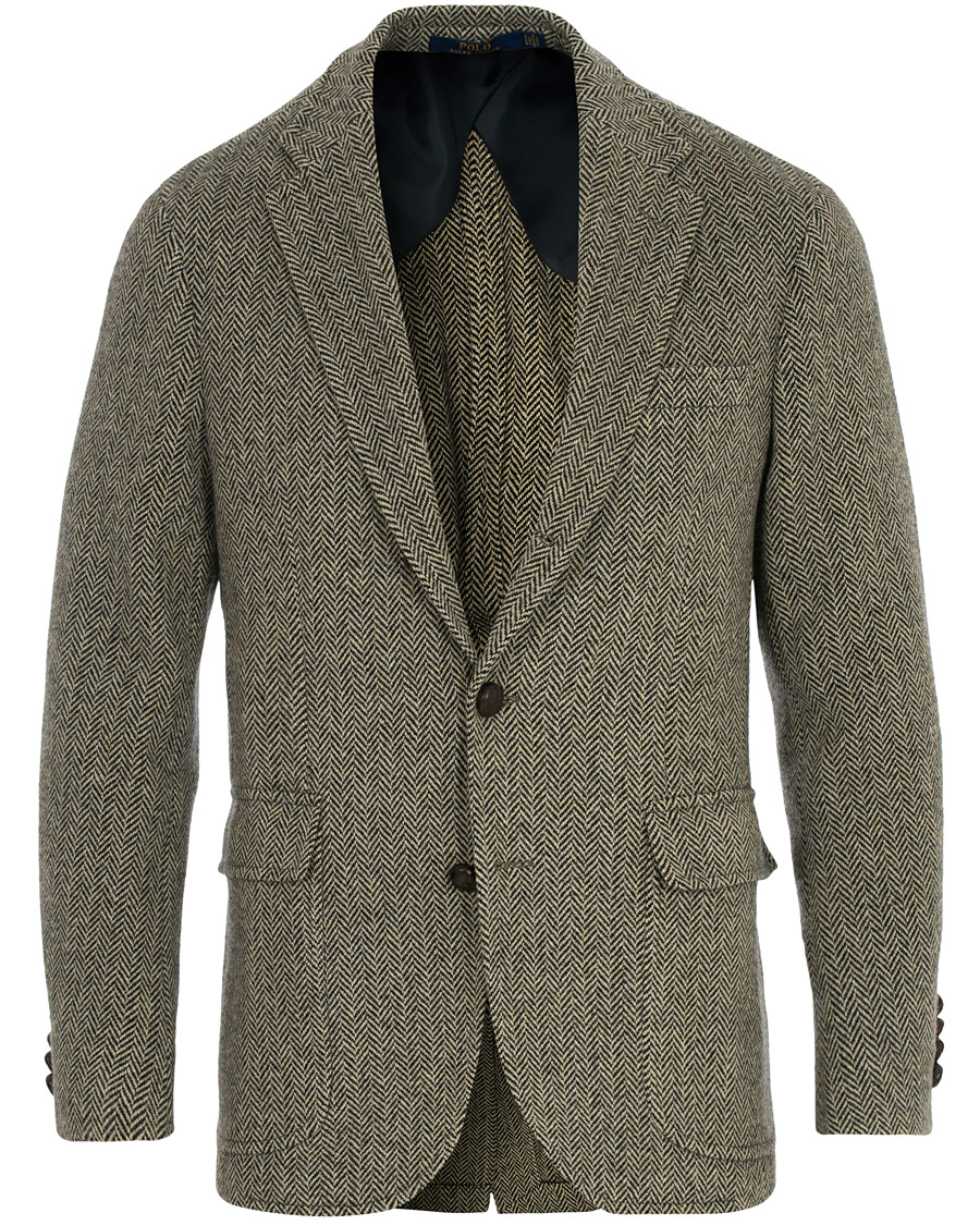 Herr | Kavajer | Polo Ralph Lauren | Harvard Herringbone Blazer Black/White