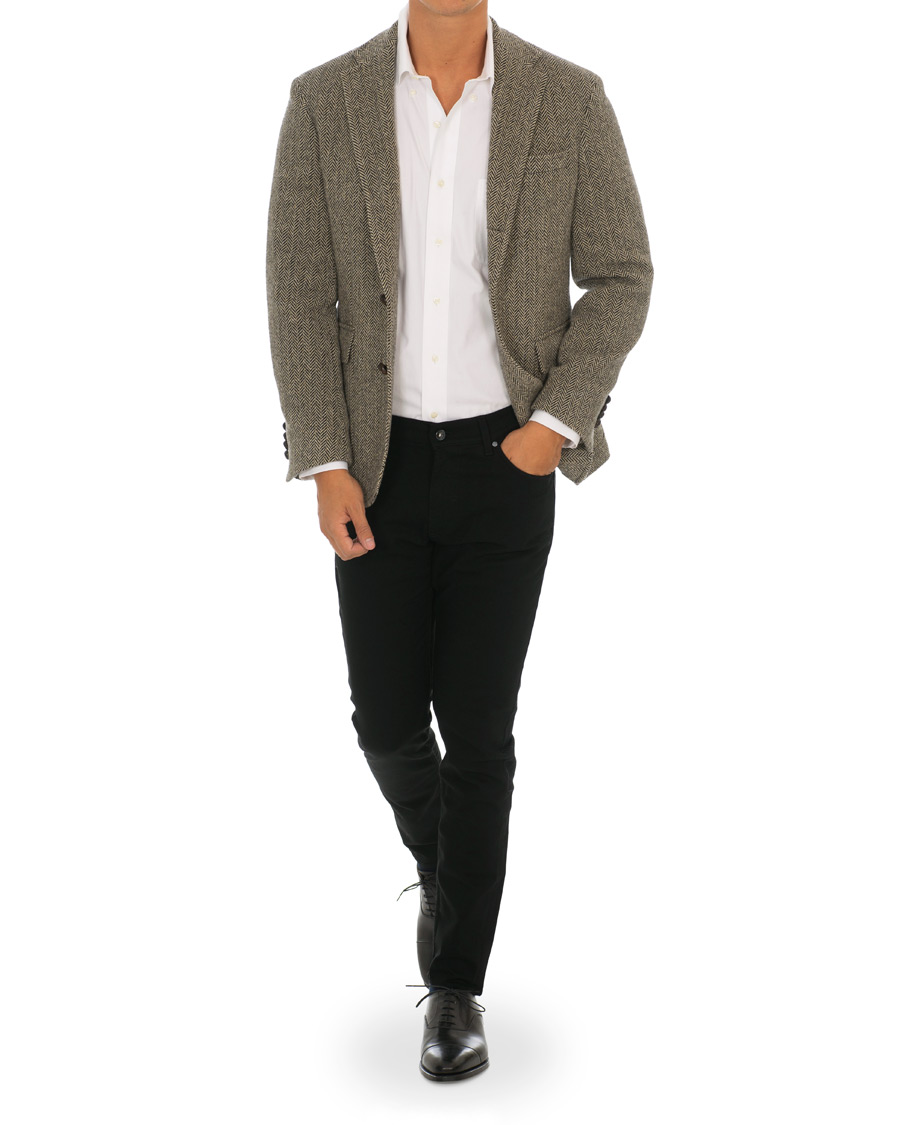 Herr | Kavajer | Polo Ralph Lauren | Harvard Herringbone Blazer Black/White
