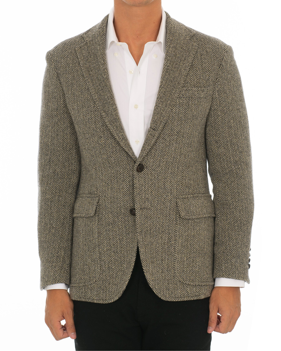 Herr | Kavajer | Polo Ralph Lauren | Harvard Herringbone Blazer Black/White