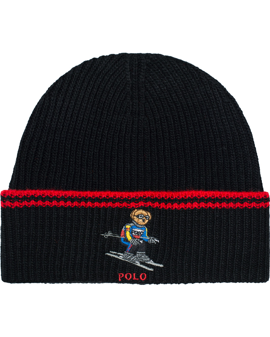 Herr | Polo Ralph Lauren Skiing Bear Beanie Black | Polo Ralph Lauren | Skiing Bear Beanie Black