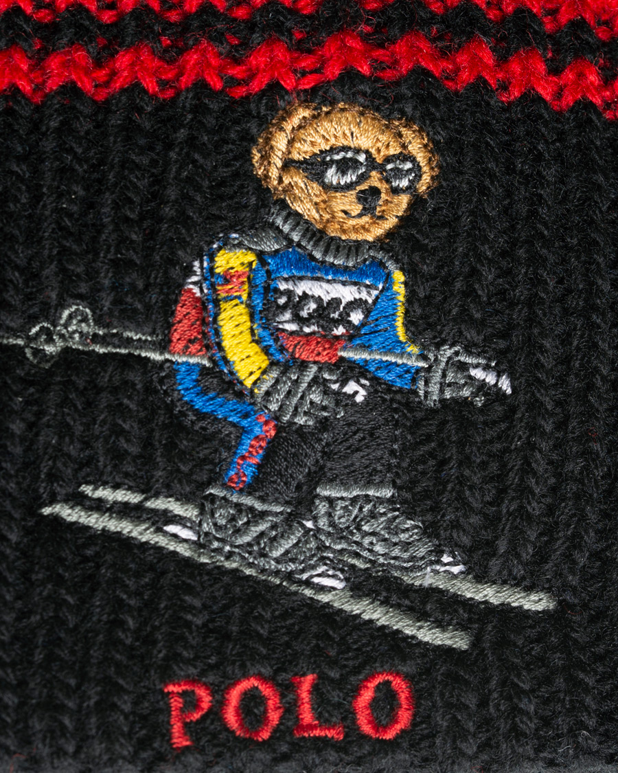 Herr | Polo Ralph Lauren Skiing Bear Beanie Black | Polo Ralph Lauren | Skiing Bear Beanie Black