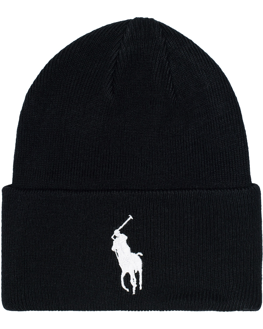 Herr | Polo Ralph Lauren Big Pony Beanie Black | Polo Ralph Lauren | Big Pony Beanie Black