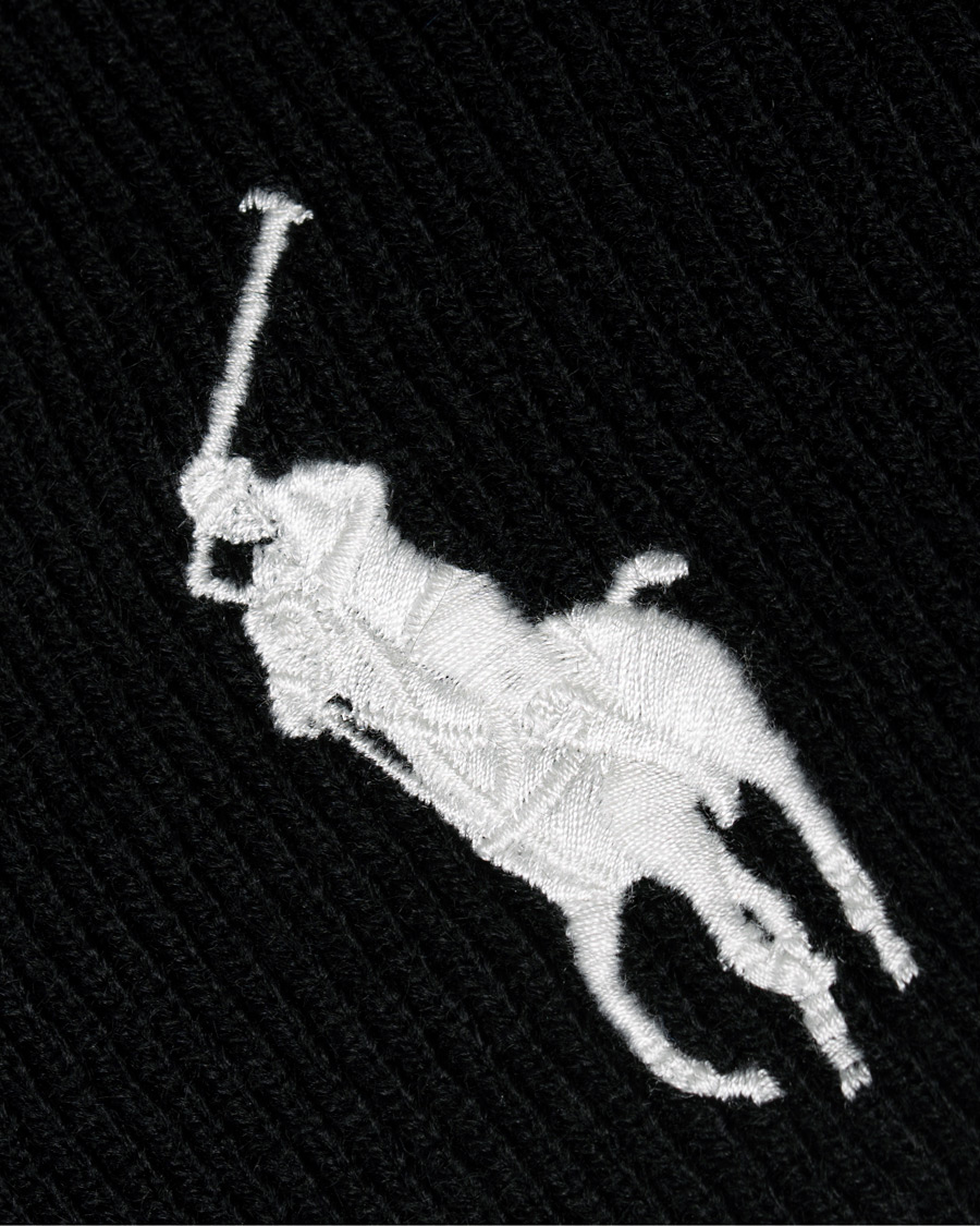 Herr | Polo Ralph Lauren Big Pony Beanie Black | Polo Ralph Lauren | Big Pony Beanie Black