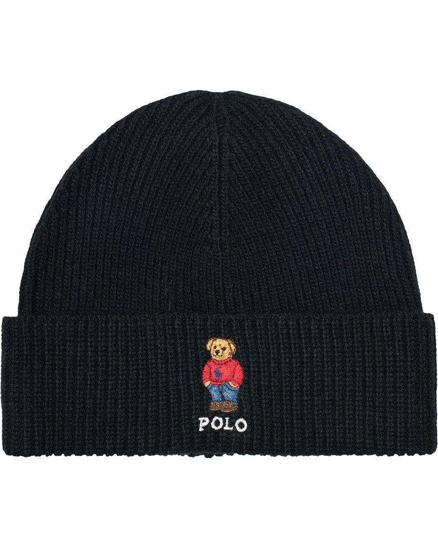 Herr | Polo Ralph Lauren Bear Beanie Black | Polo Ralph Lauren | Bear Beanie Black