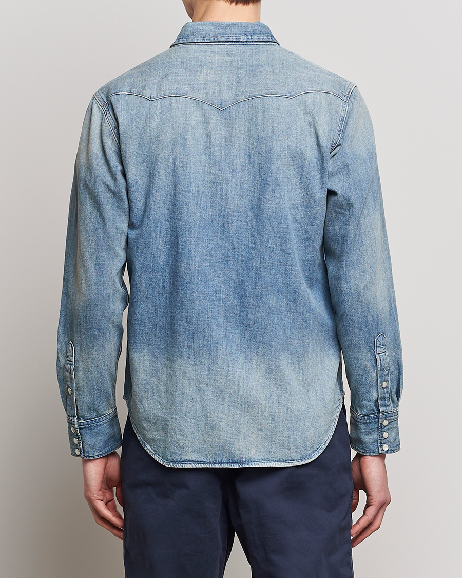 Herr | Skjortor | Polo Ralph Lauren | Icon Wester Denim Shirt Light Blue