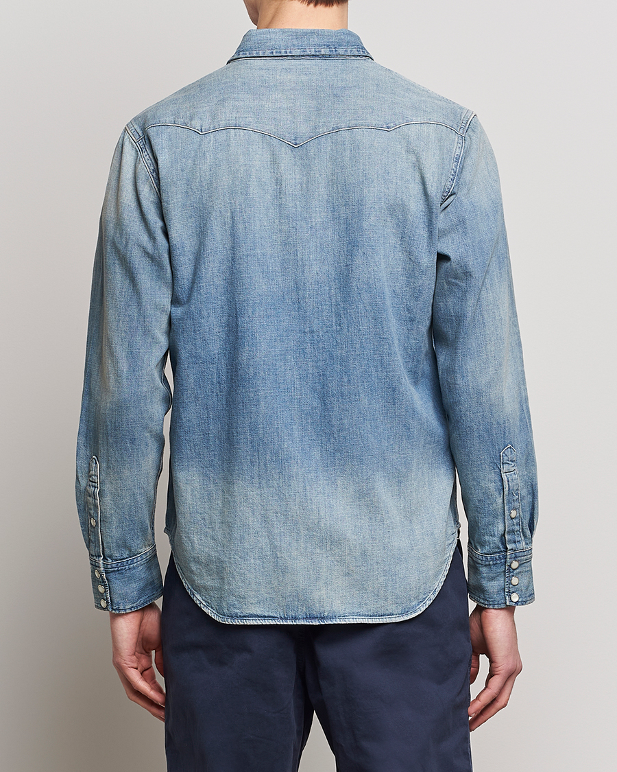 Herr | Skjortor | Polo Ralph Lauren | Icon Wester Denim Shirt Light Blue