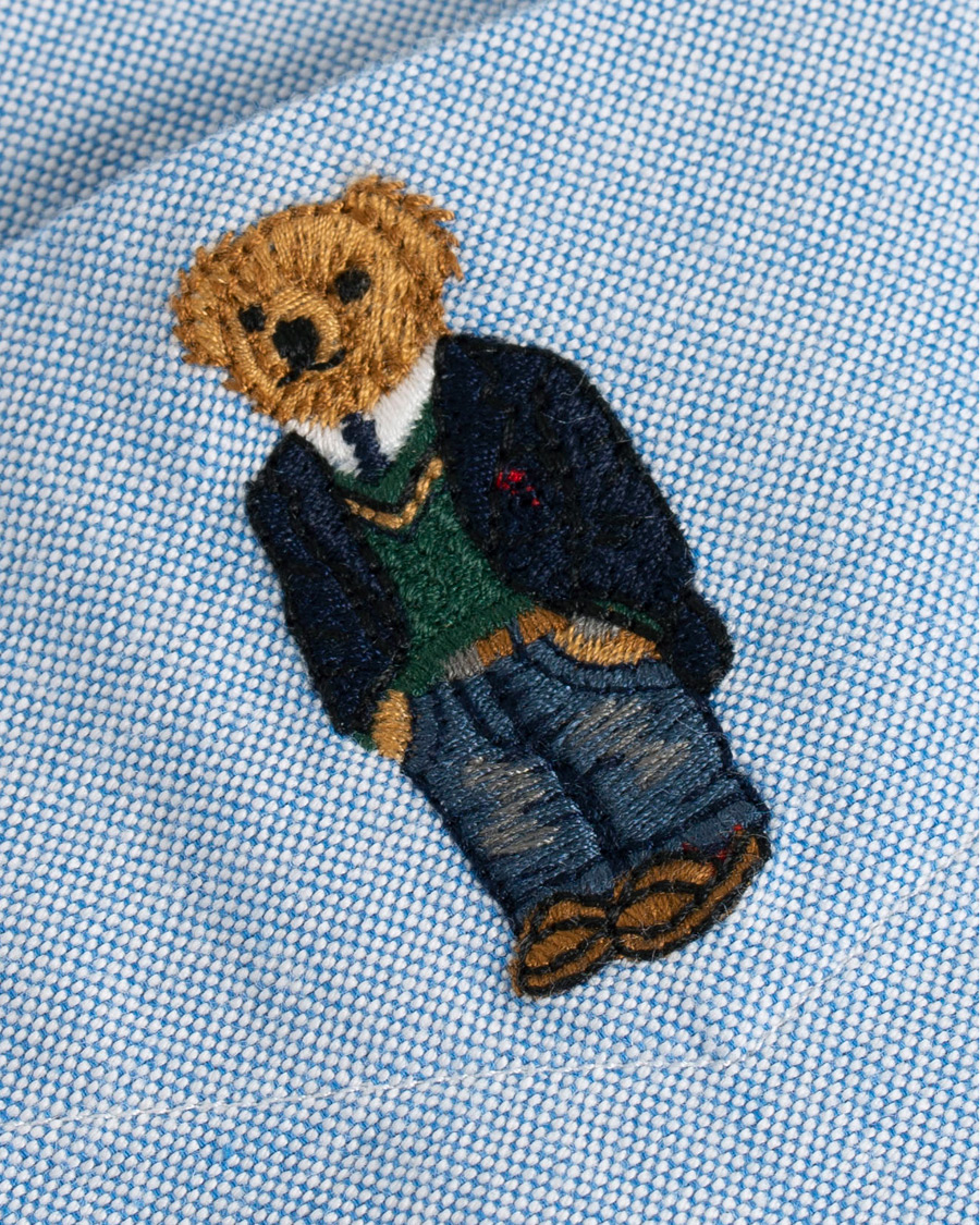 Herr | Skjortor | Polo Ralph Lauren | Slim Fit Oxford Bear Shirt Light Blue