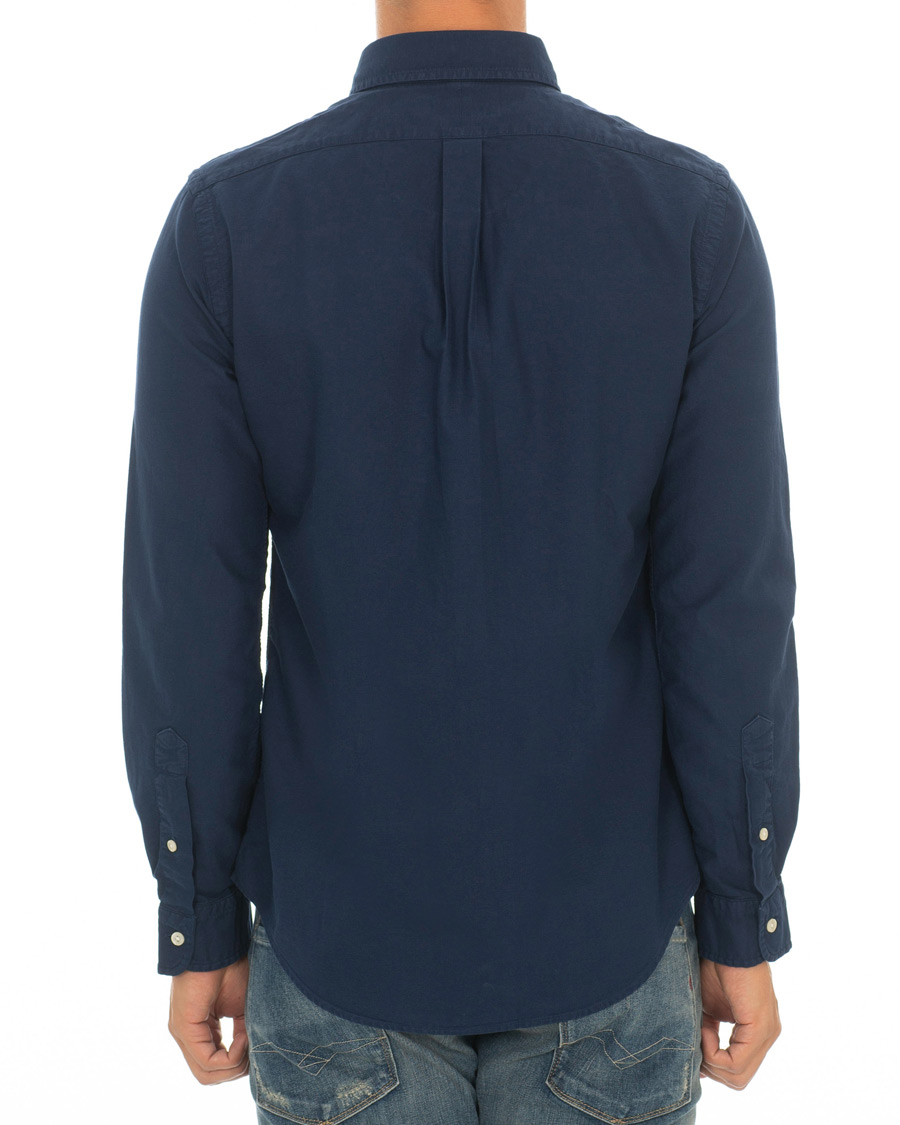 Herr | Skjortor | Polo Ralph Lauren | Slim Fit Garment Dyed Oxford Shirt Newport Navy