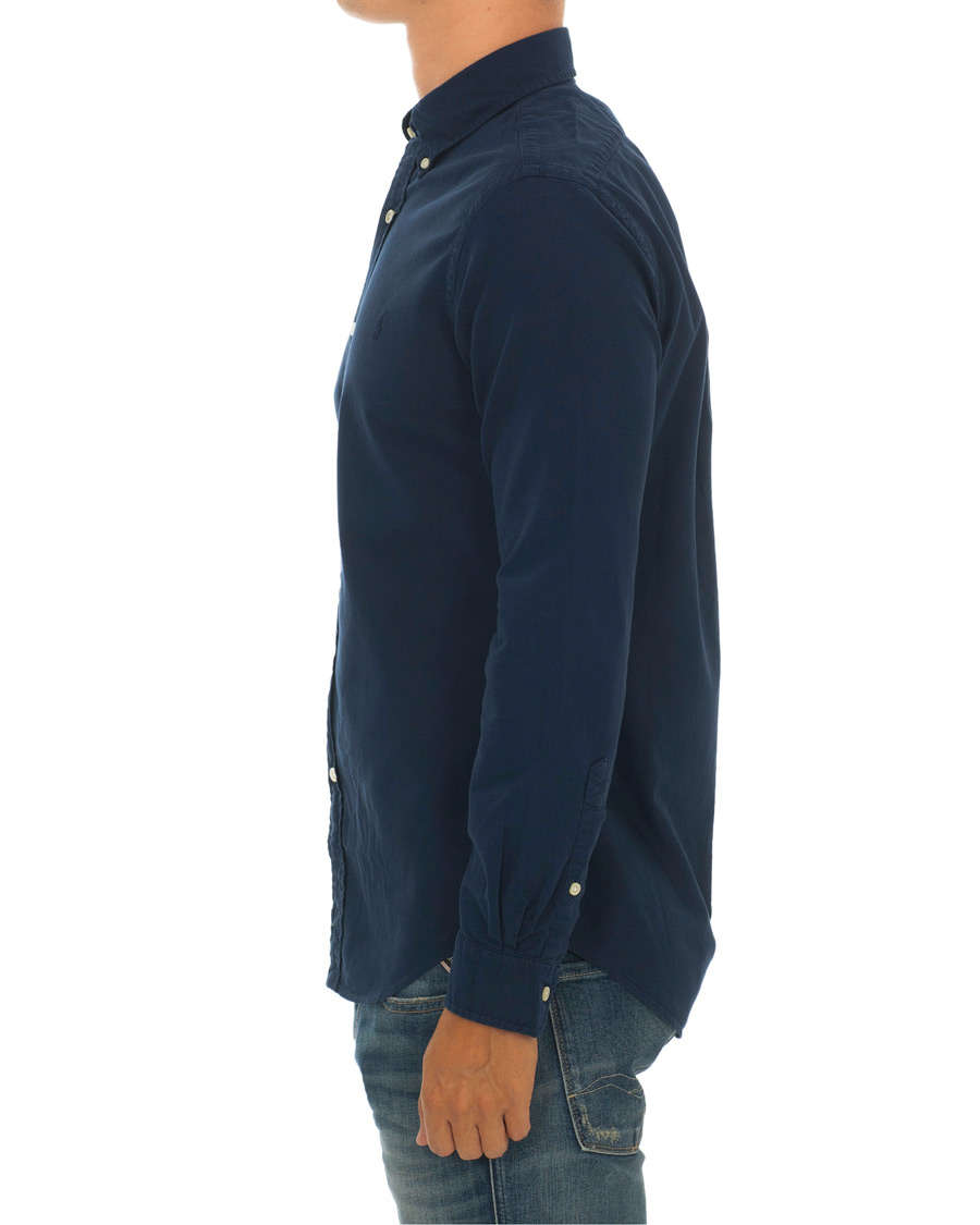 Herr | Skjortor | Polo Ralph Lauren | Slim Fit Garment Dyed Oxford Shirt Newport Navy