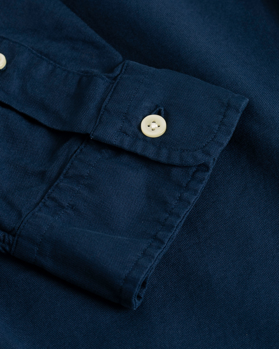 Herr | Skjortor | Polo Ralph Lauren | Slim Fit Garment Dyed Oxford Shirt Newport Navy