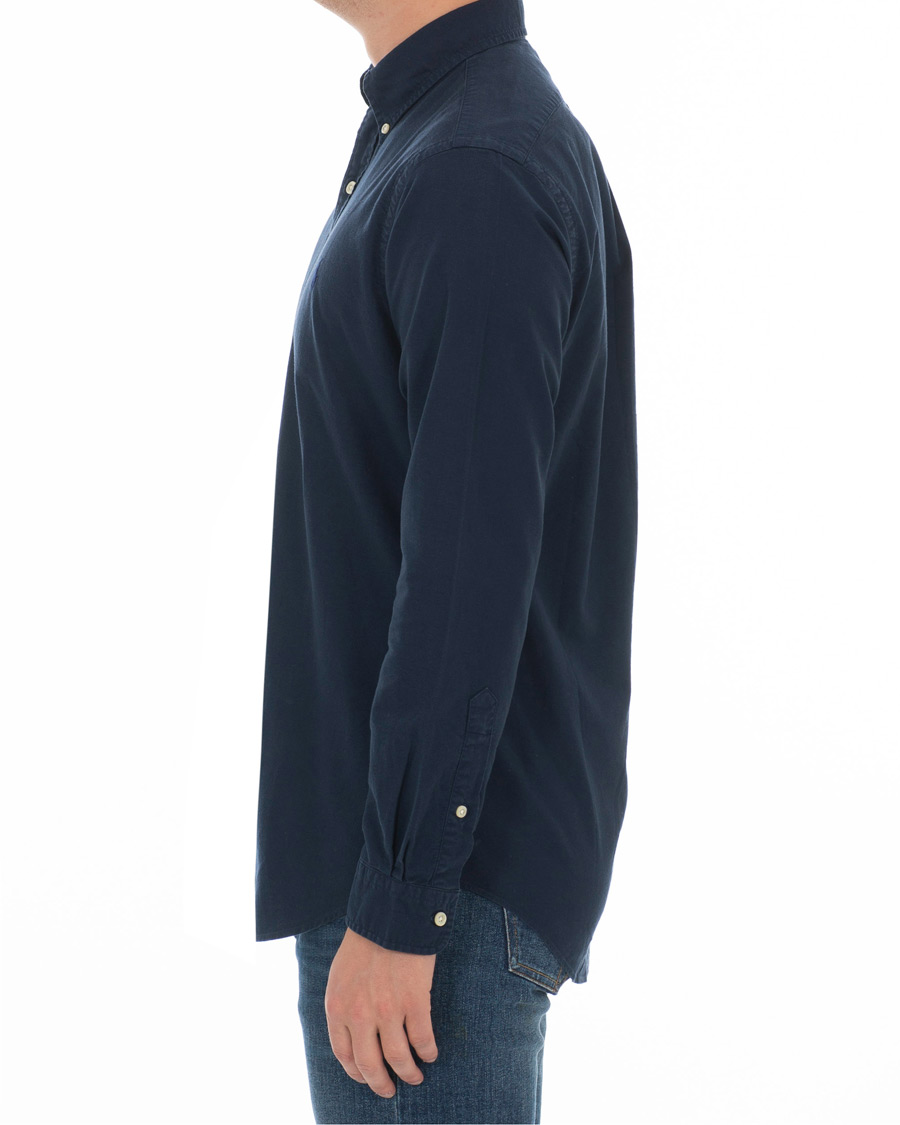 Herr | Skjortor | Polo Ralph Lauren | Custom Fit Garment Dyed Oxford Shirt Newport Navy