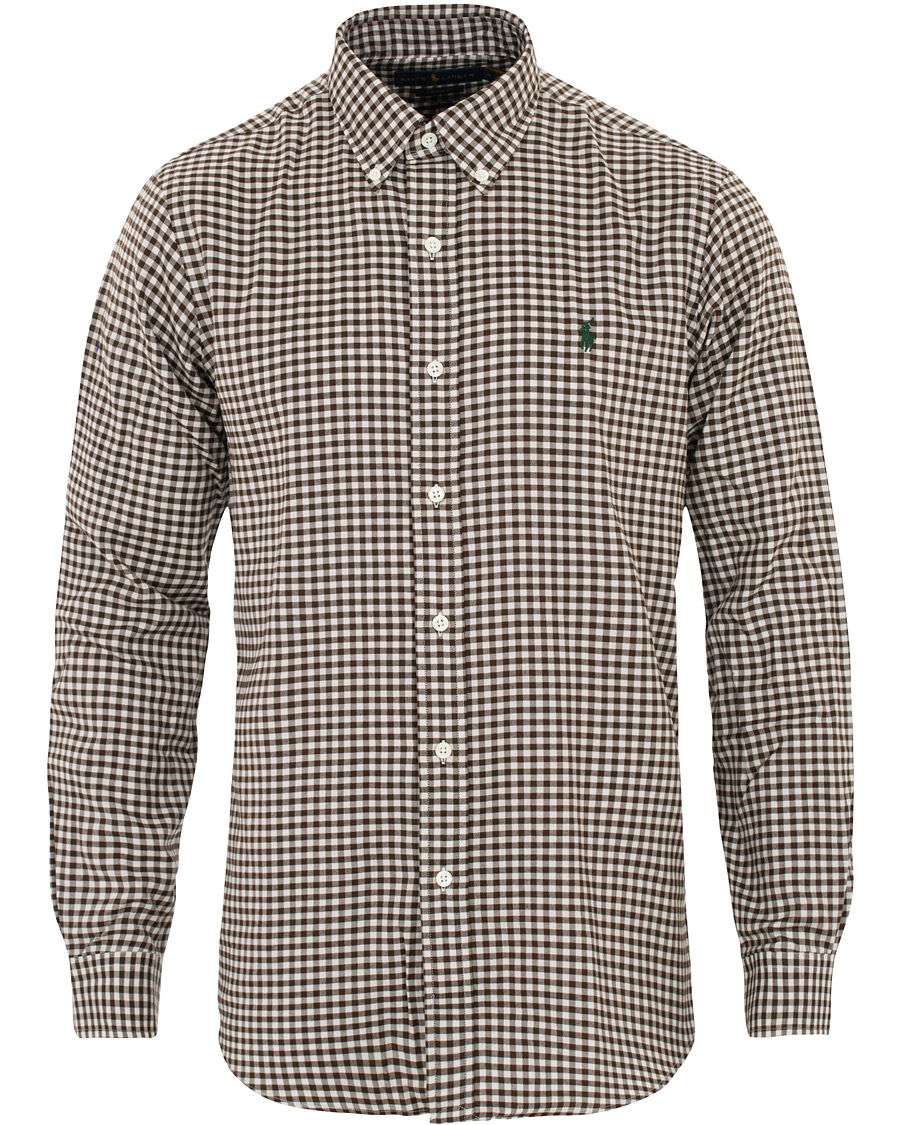 Herr | Skjortor | Polo Ralph Lauren | Custom Fit Twill Check Shirt Brown/White